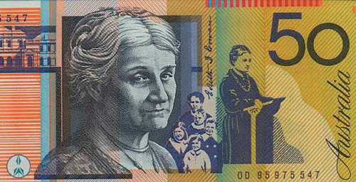 Australian banknote with Edith Cowan width=500 height=256 border=0>
<font size=