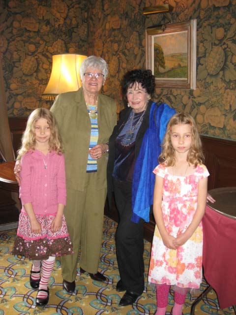 Barbara Paterson with Pat Bates, Cloe and Macy Richards