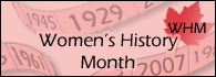 women's history month canada